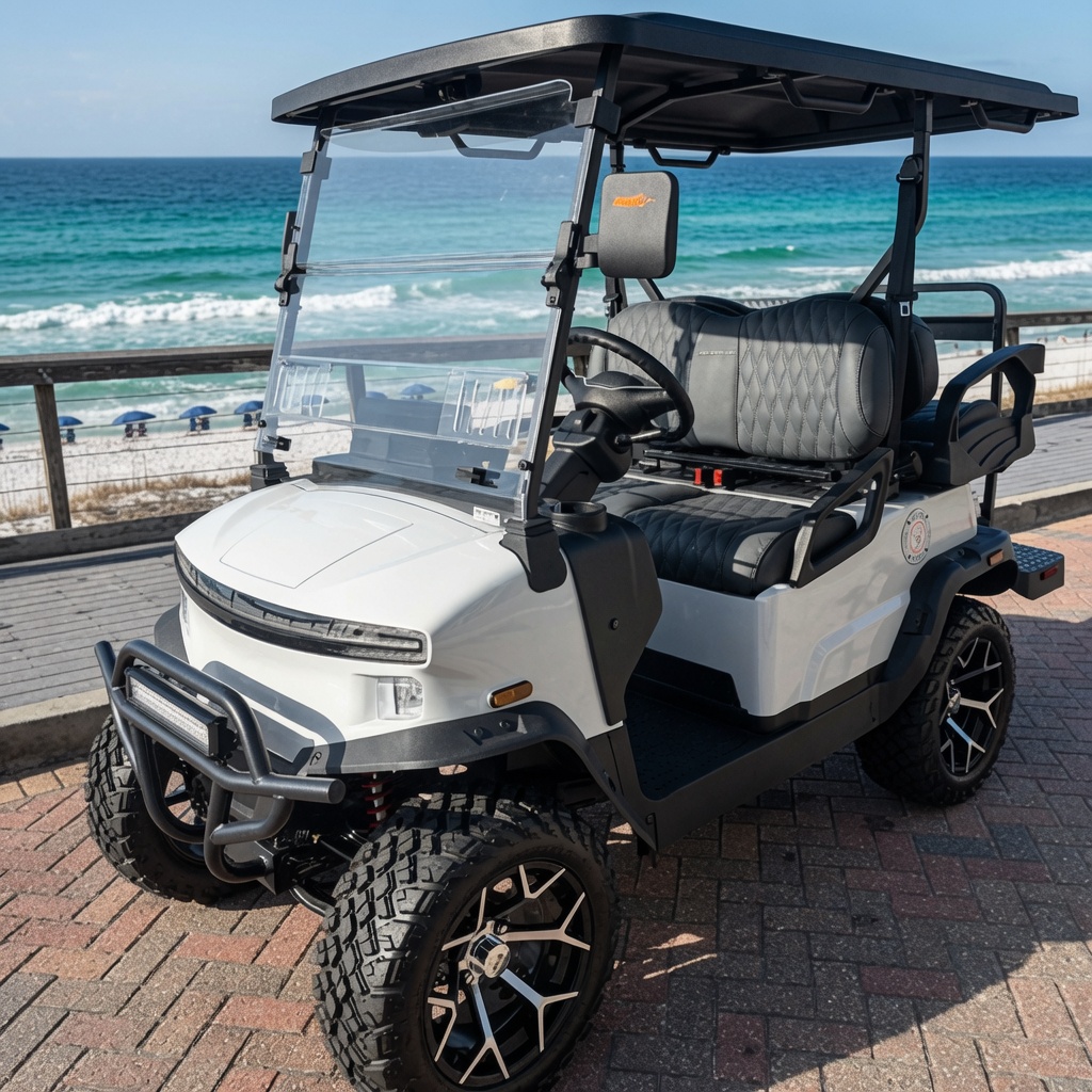 Ramblin Wreck golf cart