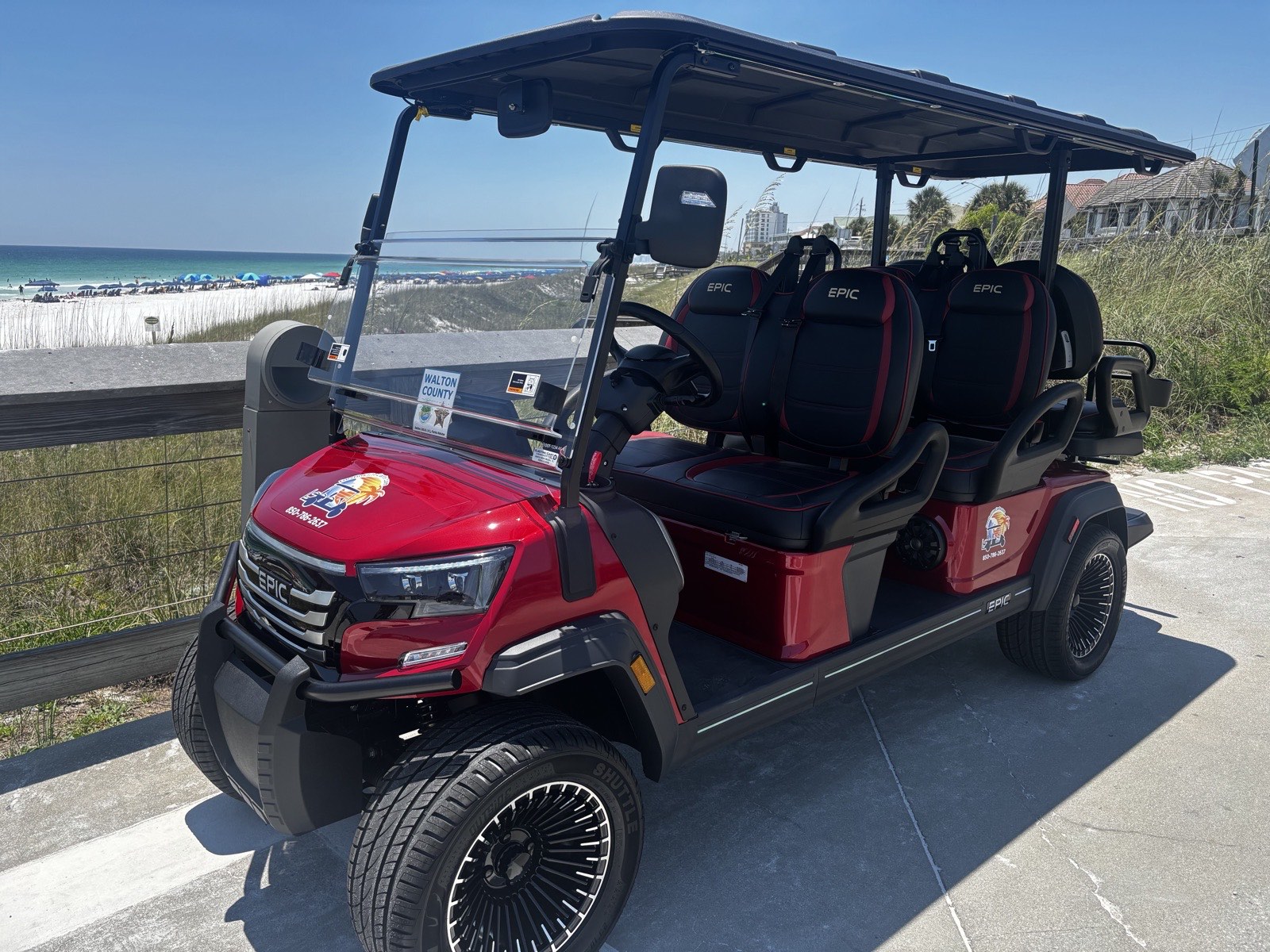 Flamethrower golf cart