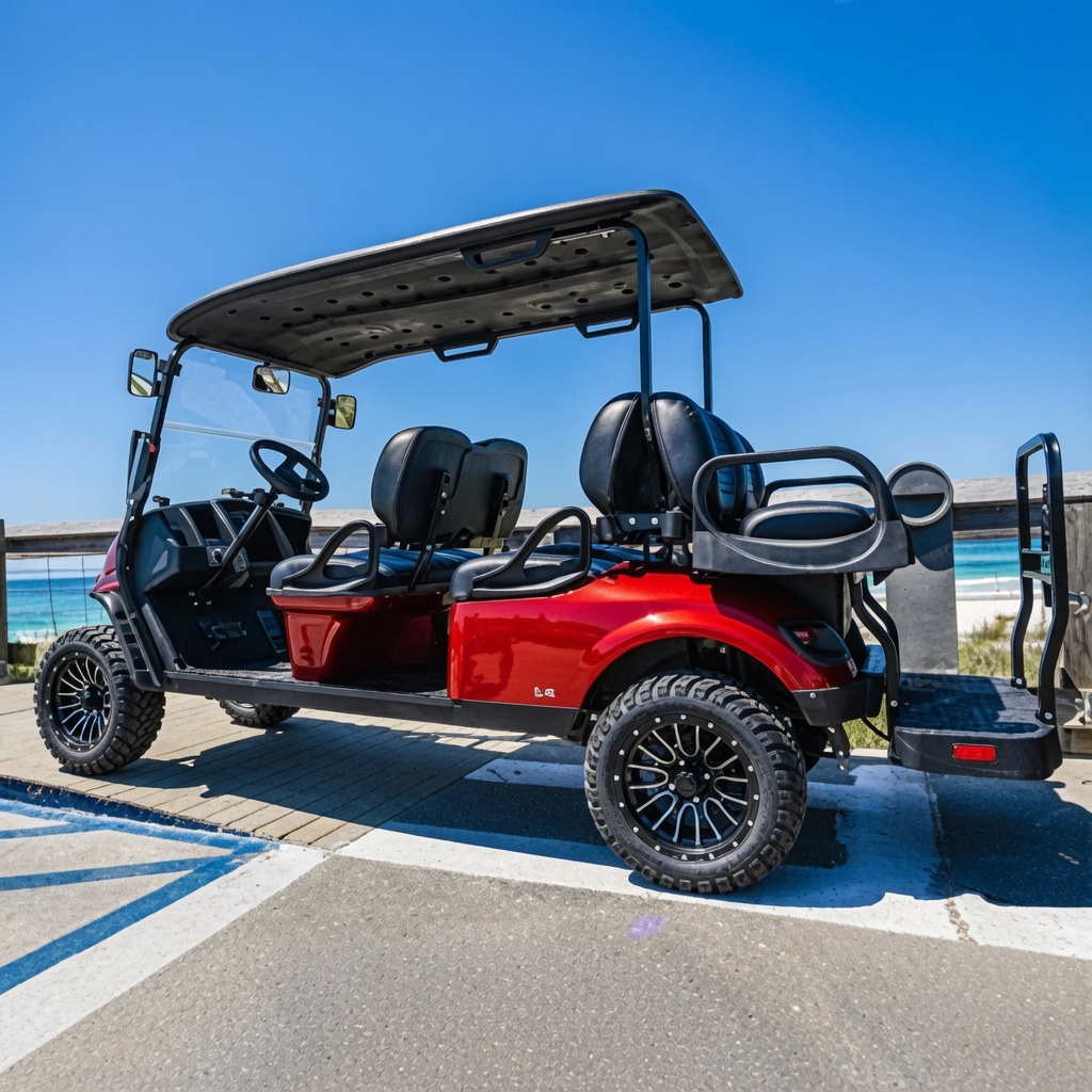 Lady Bug golf cart